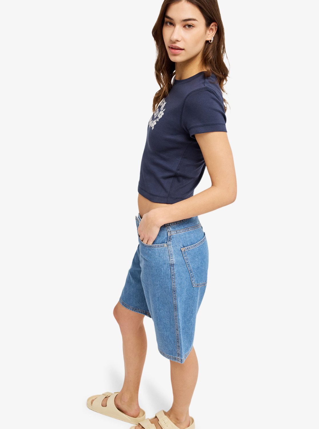 ROXY Sea You Later Baby Tee - Fitted T-Shirt Für Damen