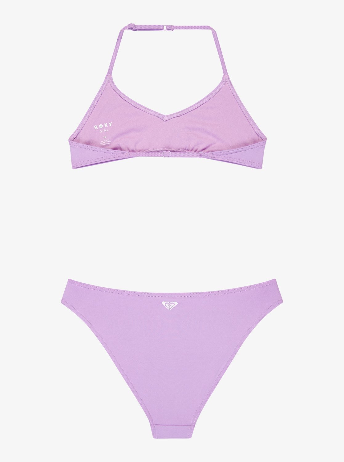 Roxy Solid Active Rg Tri Bra Set - Two Piece Bralette Bikini Set For Girls