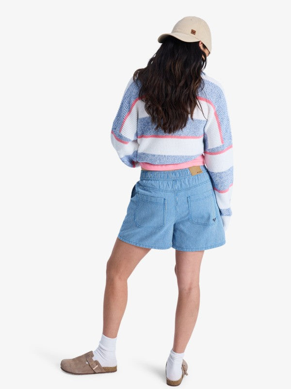 Roxy Stay Wavy Mid - Denim Shorts For Women