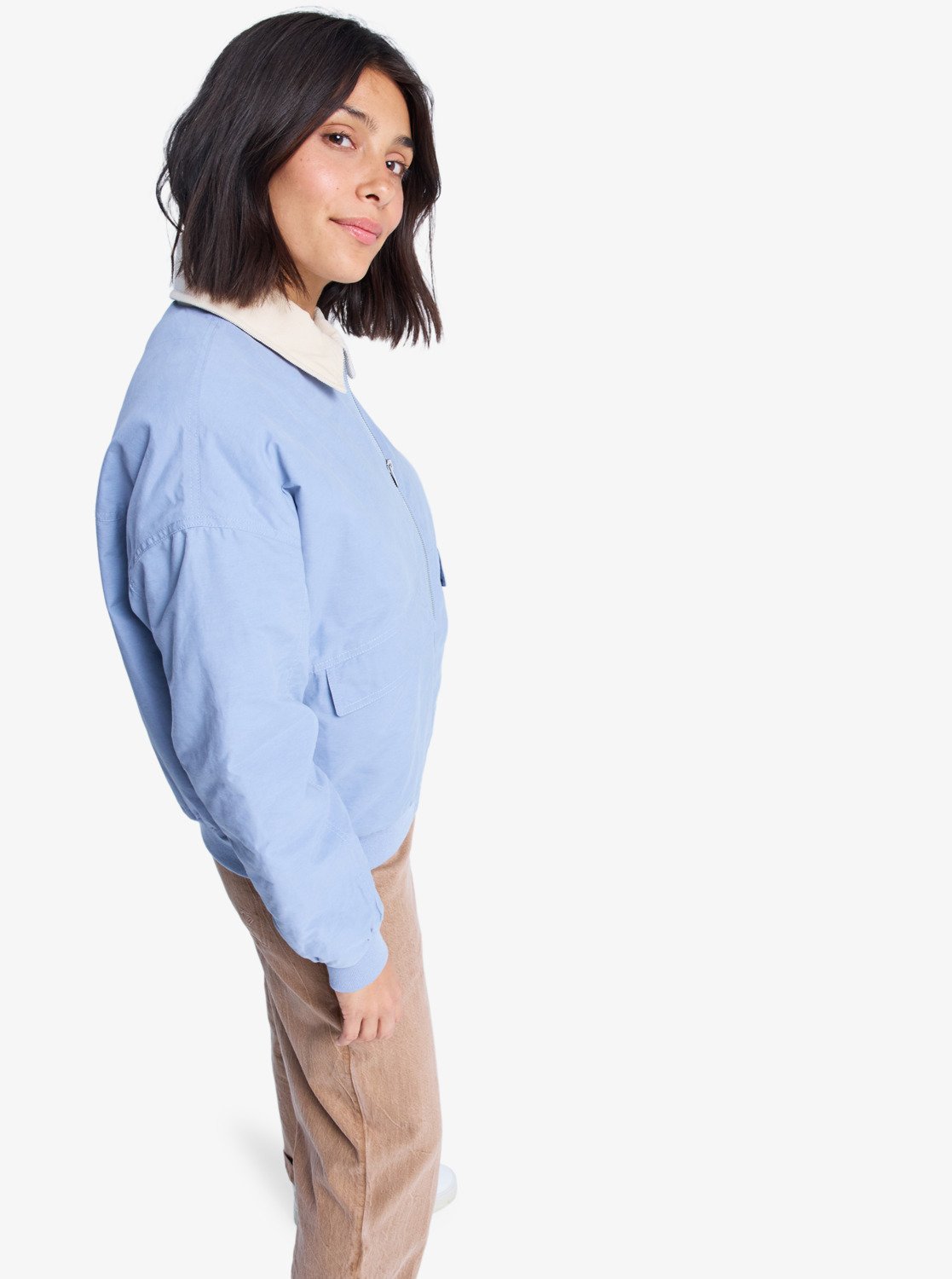 Roxy Sweet Talk - Cotton Canva Aviator Jacket for Women