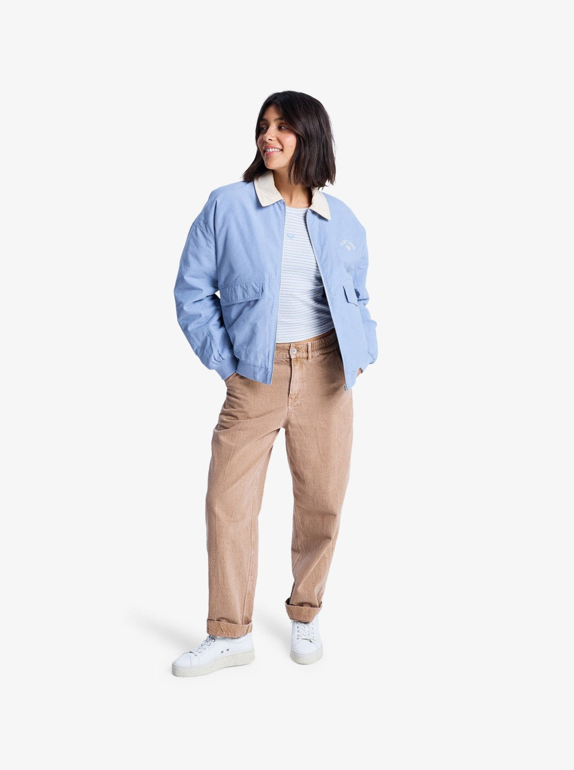 Roxy Sweet Talk - Cotton Canva Aviator Jacket for Women