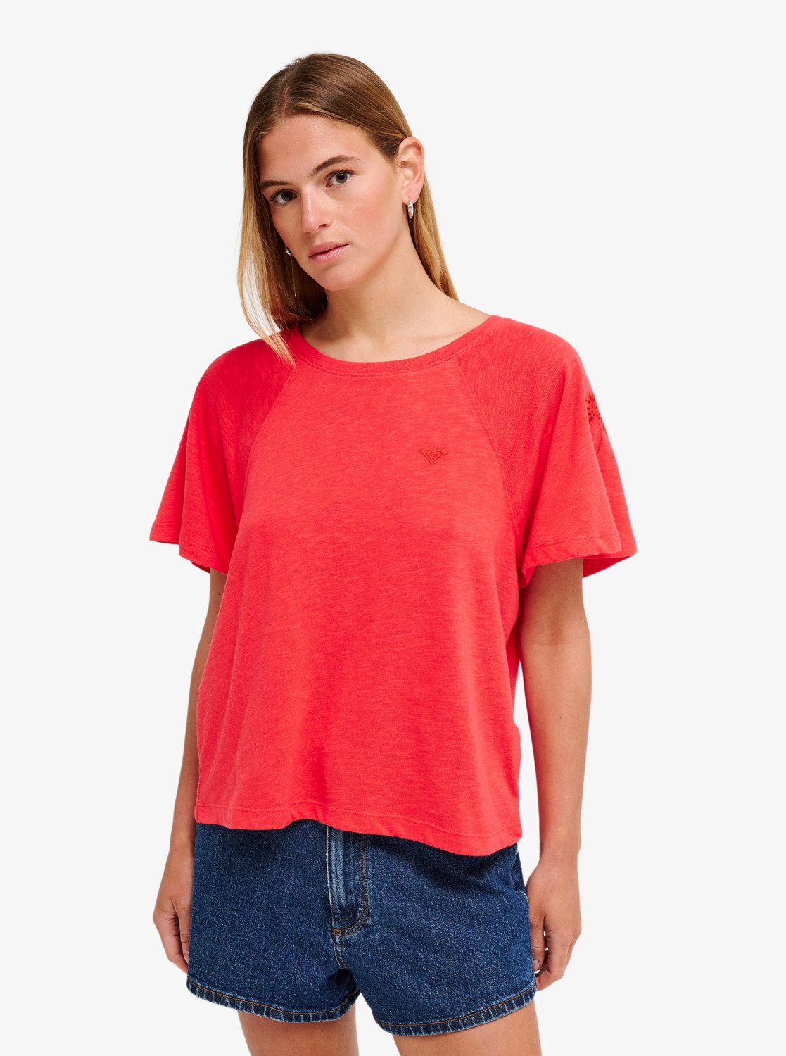 ROXY Time For Palm Tree - Kurze Ärmel T-Shirt Für Damen