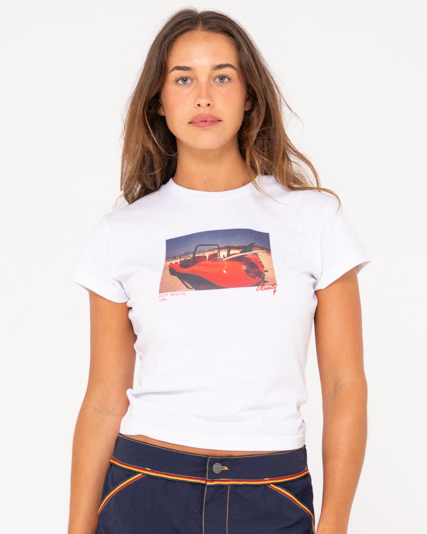 Rusty Road Trip Short Sleeve Skimmer Tee