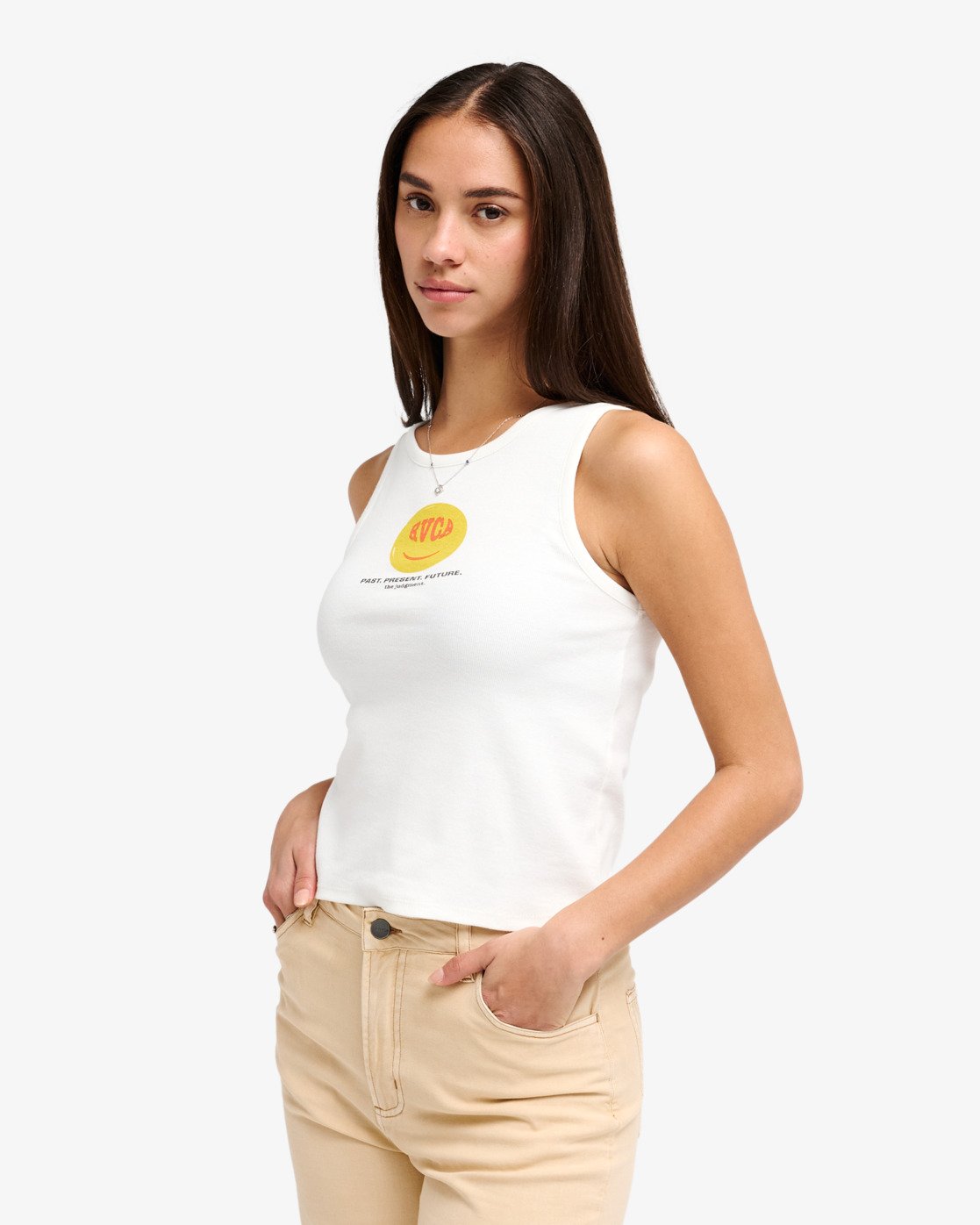 Rvca Smiley Tank - Vest Top Für Damen