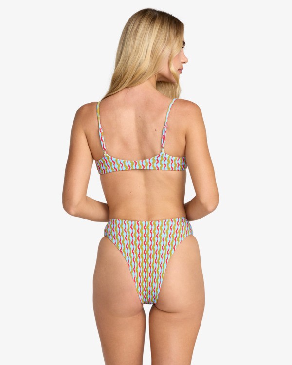 RVCA Slow Going Hi Rise Cheeky - Medium Coverage Bikini-Unterteile Für Damen