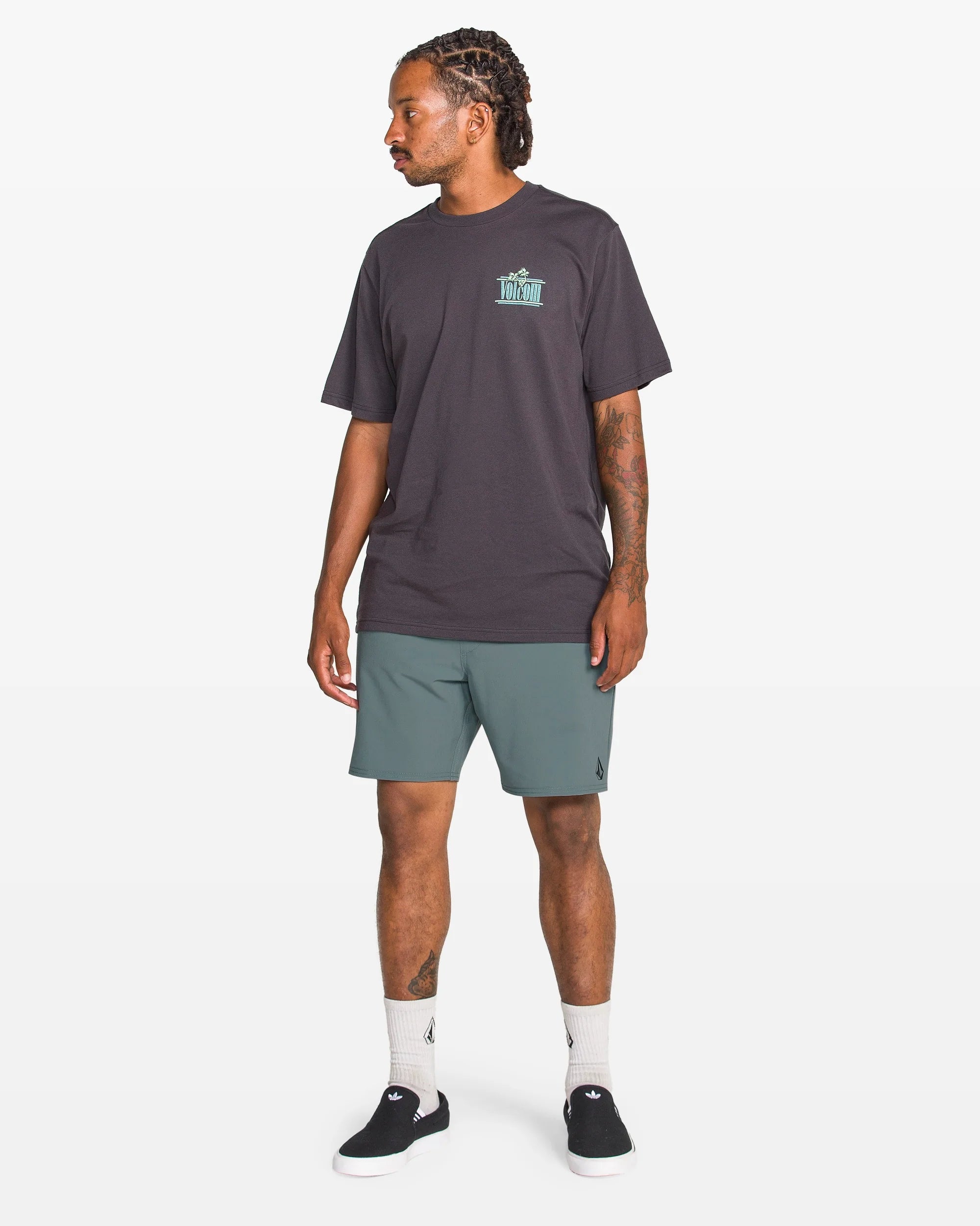 Volcom Nomoly Ew Short 18 - Mens Elastic Waist Shorts