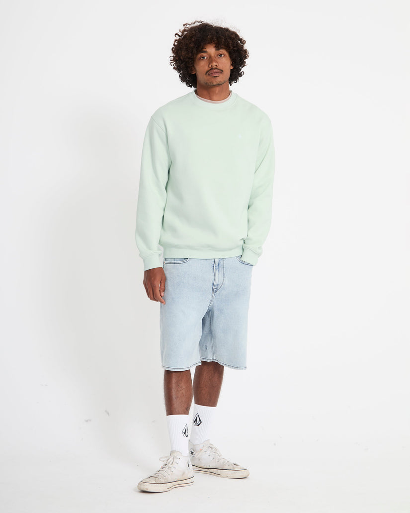 Single Stone Mens Crew Fleece Sweater