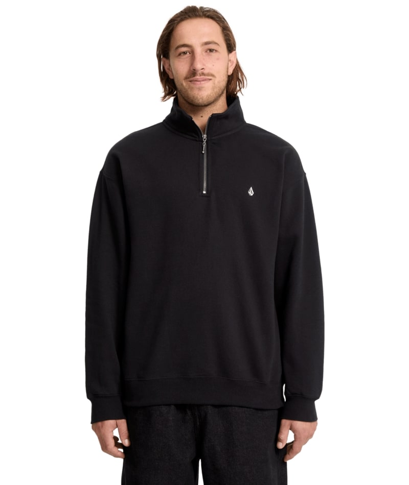 Volcom Single Stone - Mens Quarter Zip Crew Fleece Sweate
