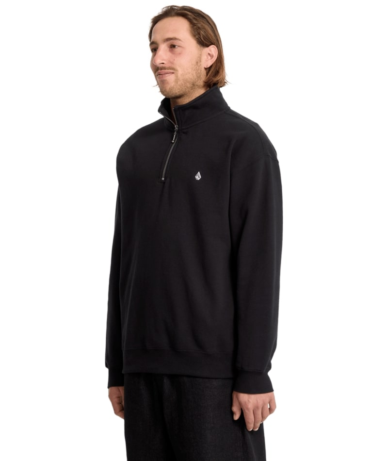 Volcom Single Stone - Mens Quarter Zip Crew Fleece Sweate