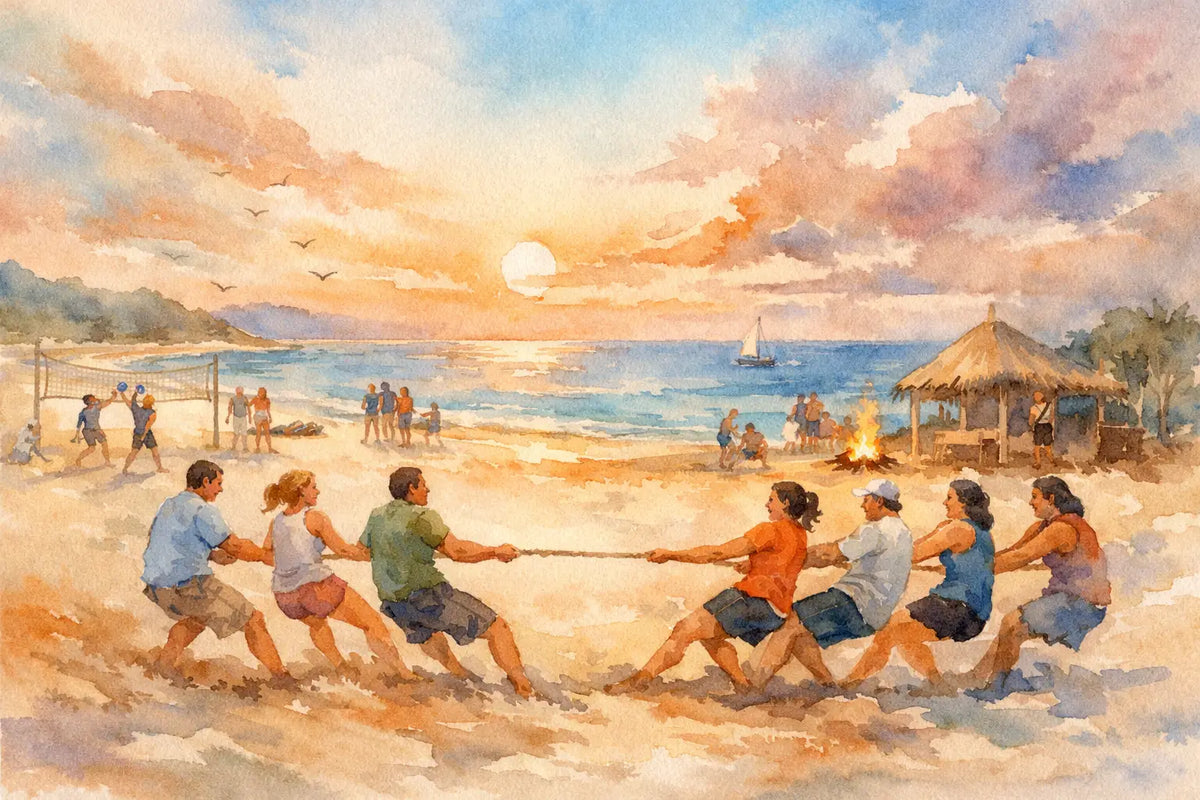 Teambuilding op het strand die echt blijft hangen