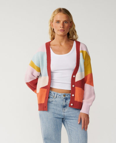 Surf Revival Jacquard Cardigan Trui