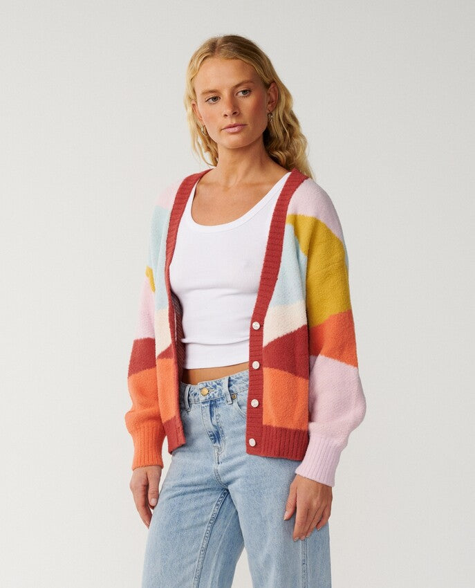 Surf Revival Jacquard Cardigan Trui