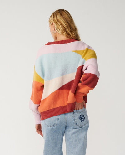 Surf Revival Jacquard Cardigan Trui