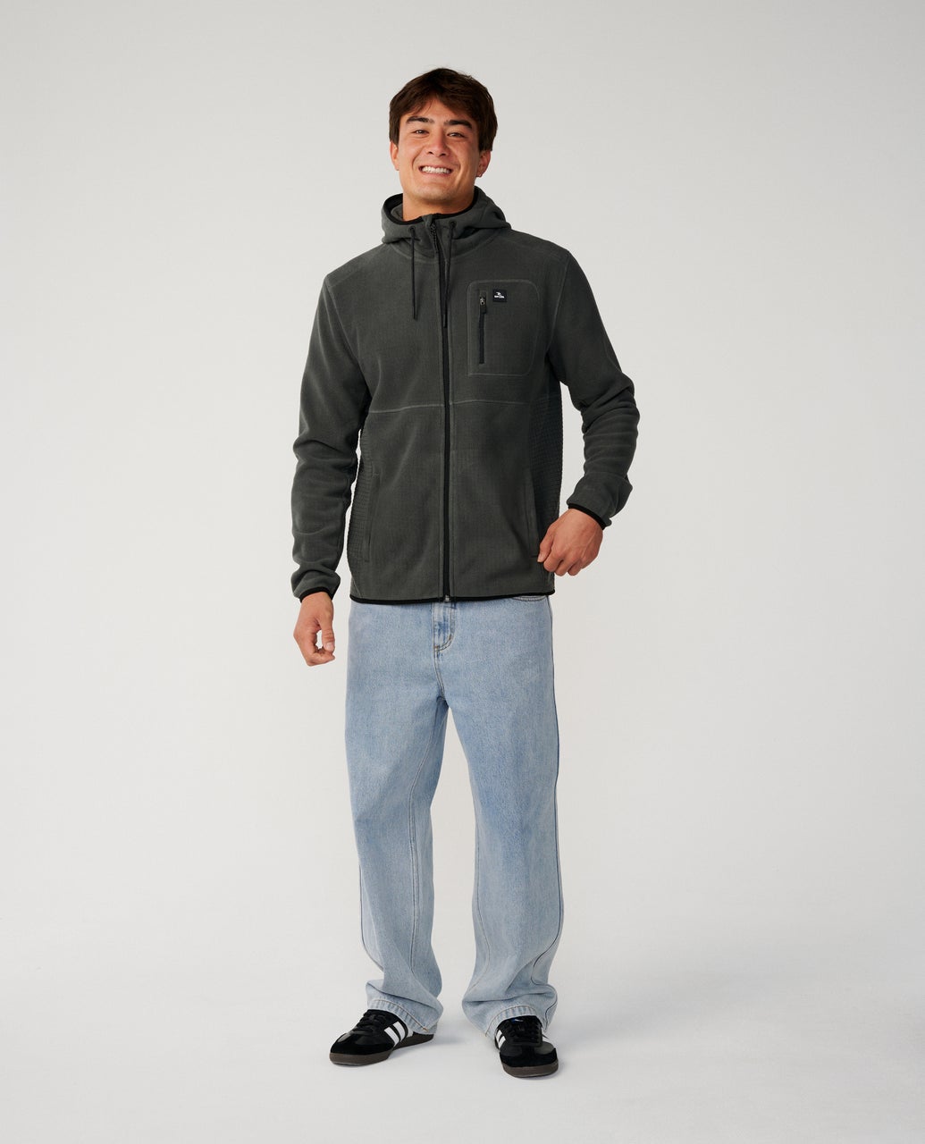 Departed Polar Fleece Zip Fleece Hoodie