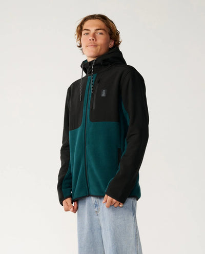 S-series Paneled Zip Fleece Hoodie