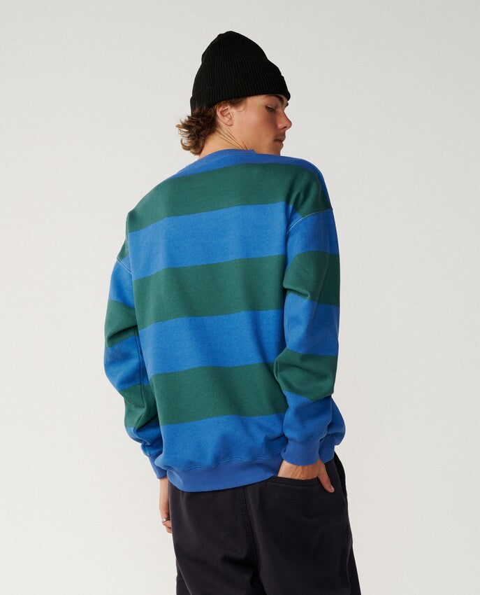 Disorder Stripe Fleece Trui
