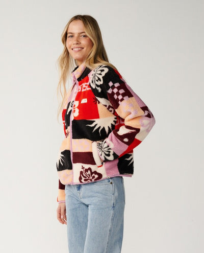 Party Pack Polar Allover Zip-thru Fleece Trui