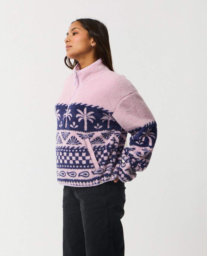 Bossa Nova 1/4 Zip Polarfleece Crew Fleece  Trui