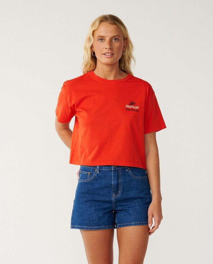 Swell Crop Tee Korte Mouwen T-shirt