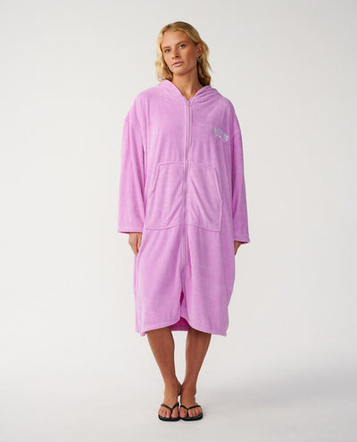 Classic Surf Hooded Surf Poncho Met Rits