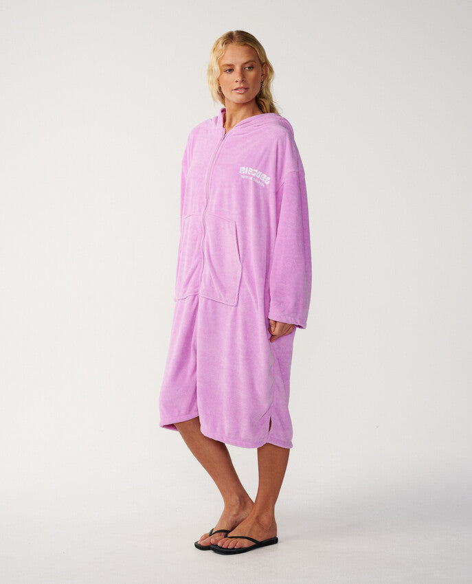 Classic Surf Hooded Surf Poncho Met Rits