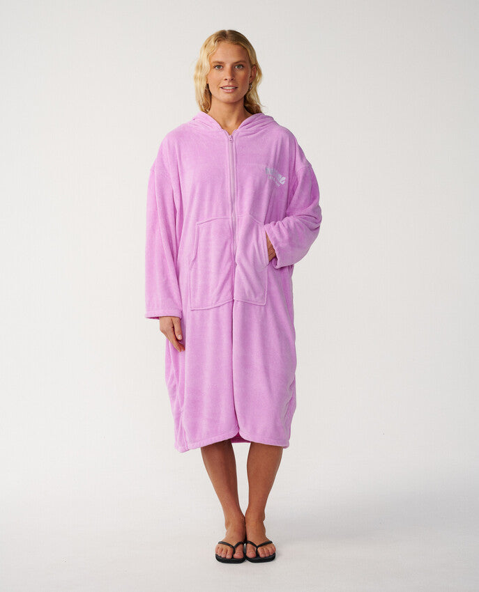 Classic Surf Hooded Surf Poncho Met Rits
