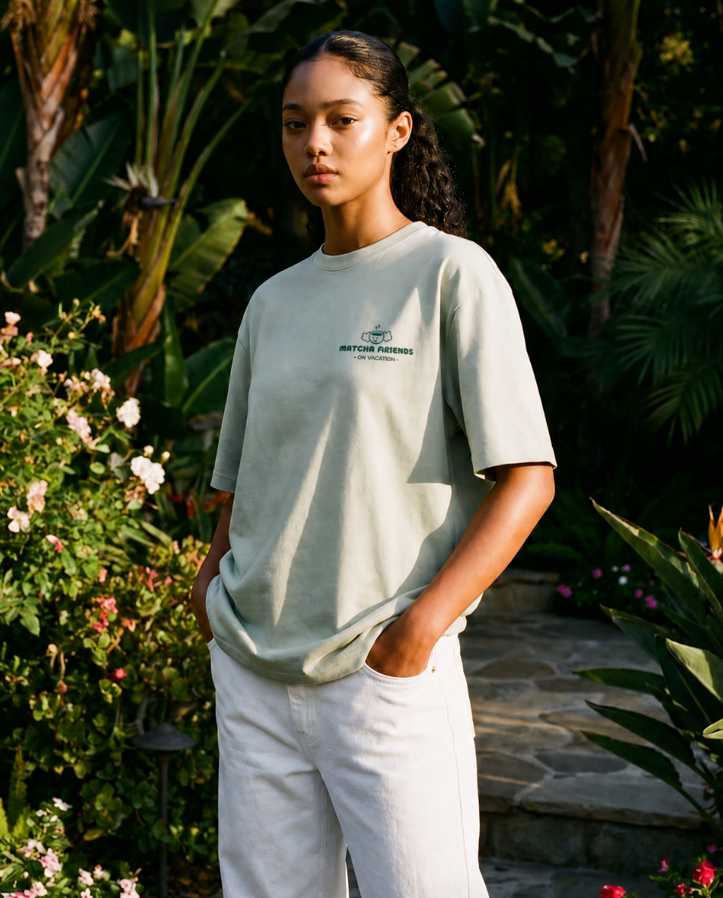 Matcha Friends Korte Mouwen T-Shirt