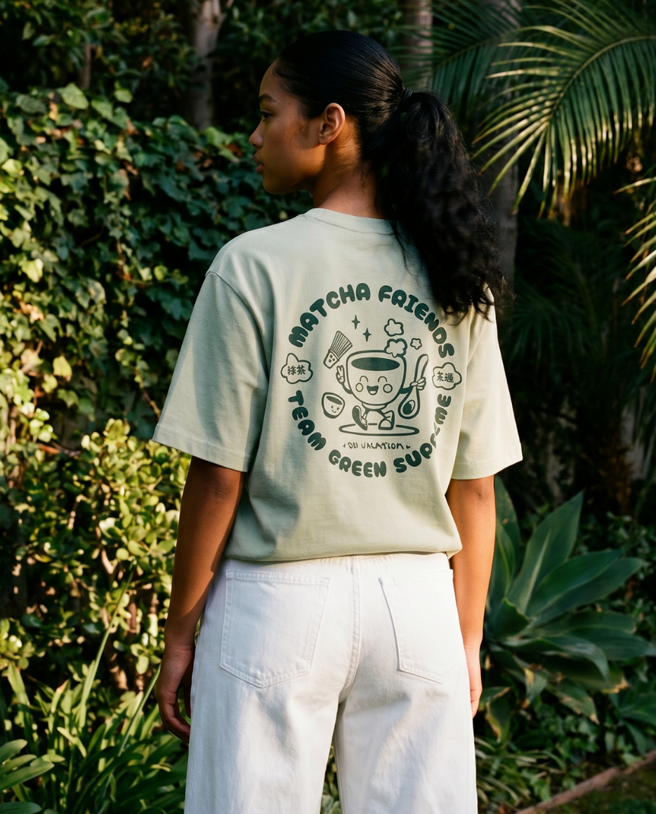 Matcha Friends Korte Mouwen T-Shirt