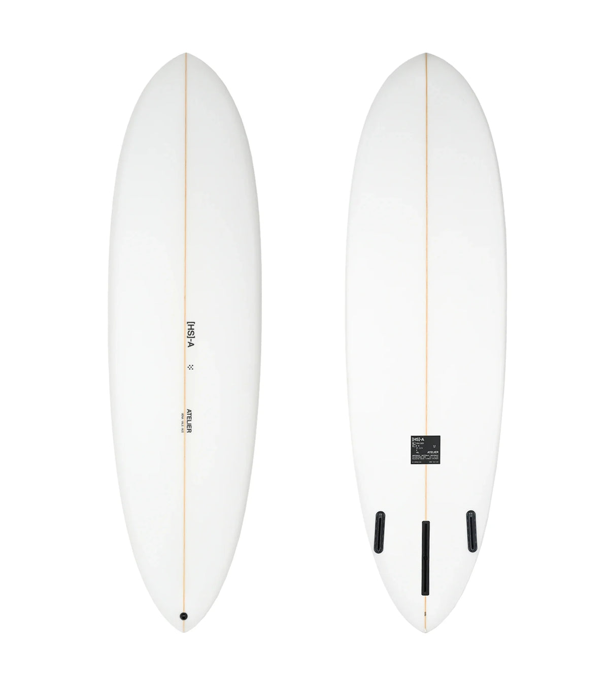 HS Atelier Cruiser PU - Futures - 2 + 1 Fin - Bone  - Mid-Length