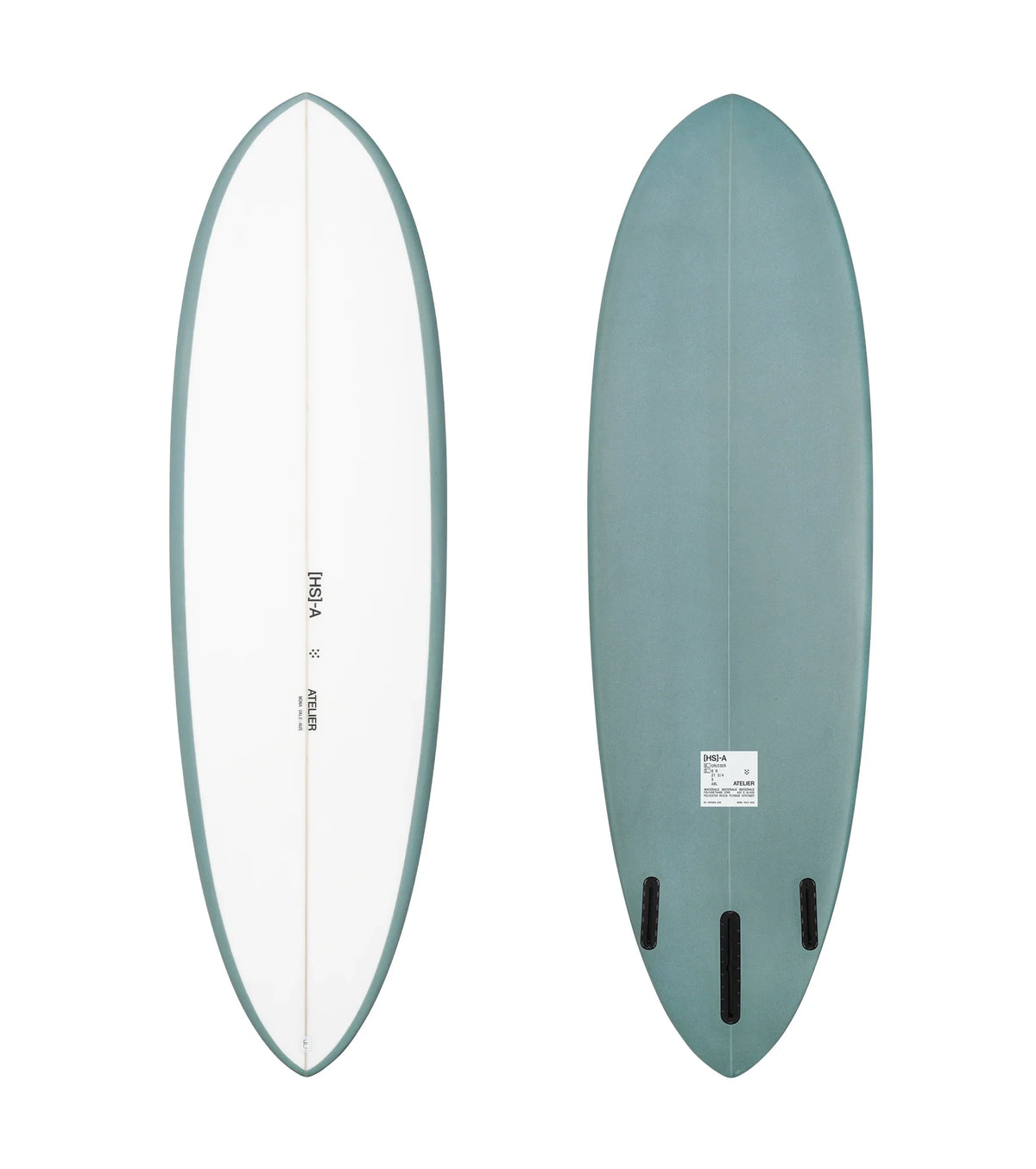 HS Atelier Cruiser PU - Futures - 2 + 1 Fin - Teal  - Mid-Length