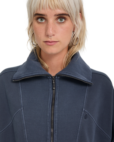Reetrocity Quarter Zip Crew Fleece Trui