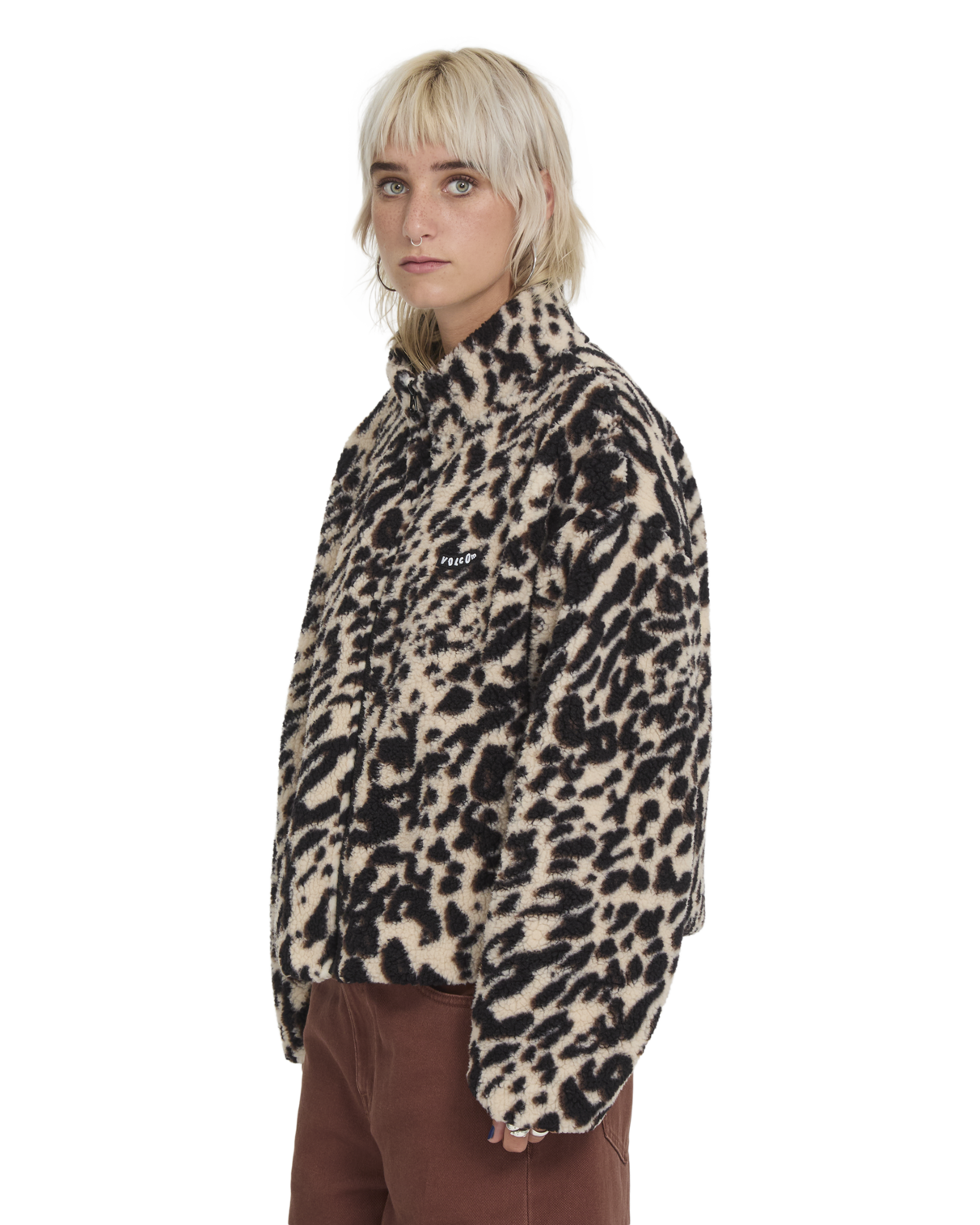 Wylding Out Sherpa Zip Fleece Trui