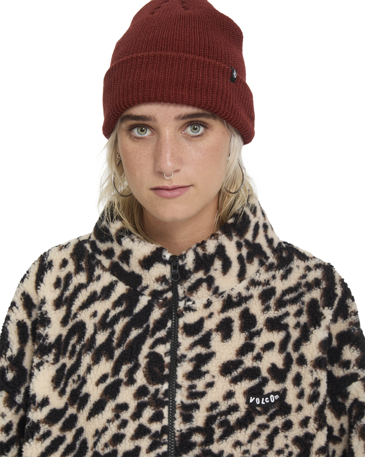 Wylding Out Sherpa Zip Fleece Trui