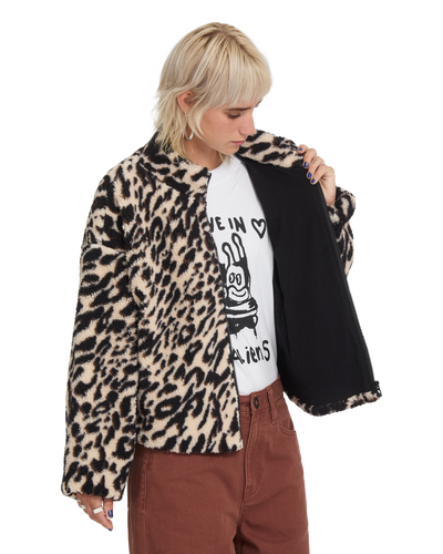 Wylding Out Sherpa Zip Fleece Trui