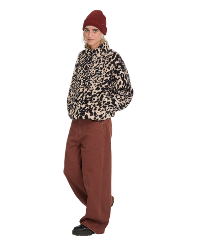Wylding Out Sherpa Zip Fleece Trui