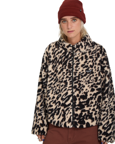 Wylding Out Sherpa Zip Fleece Trui