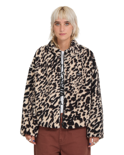 Wylding Out Sherpa Zip Fleece Trui
