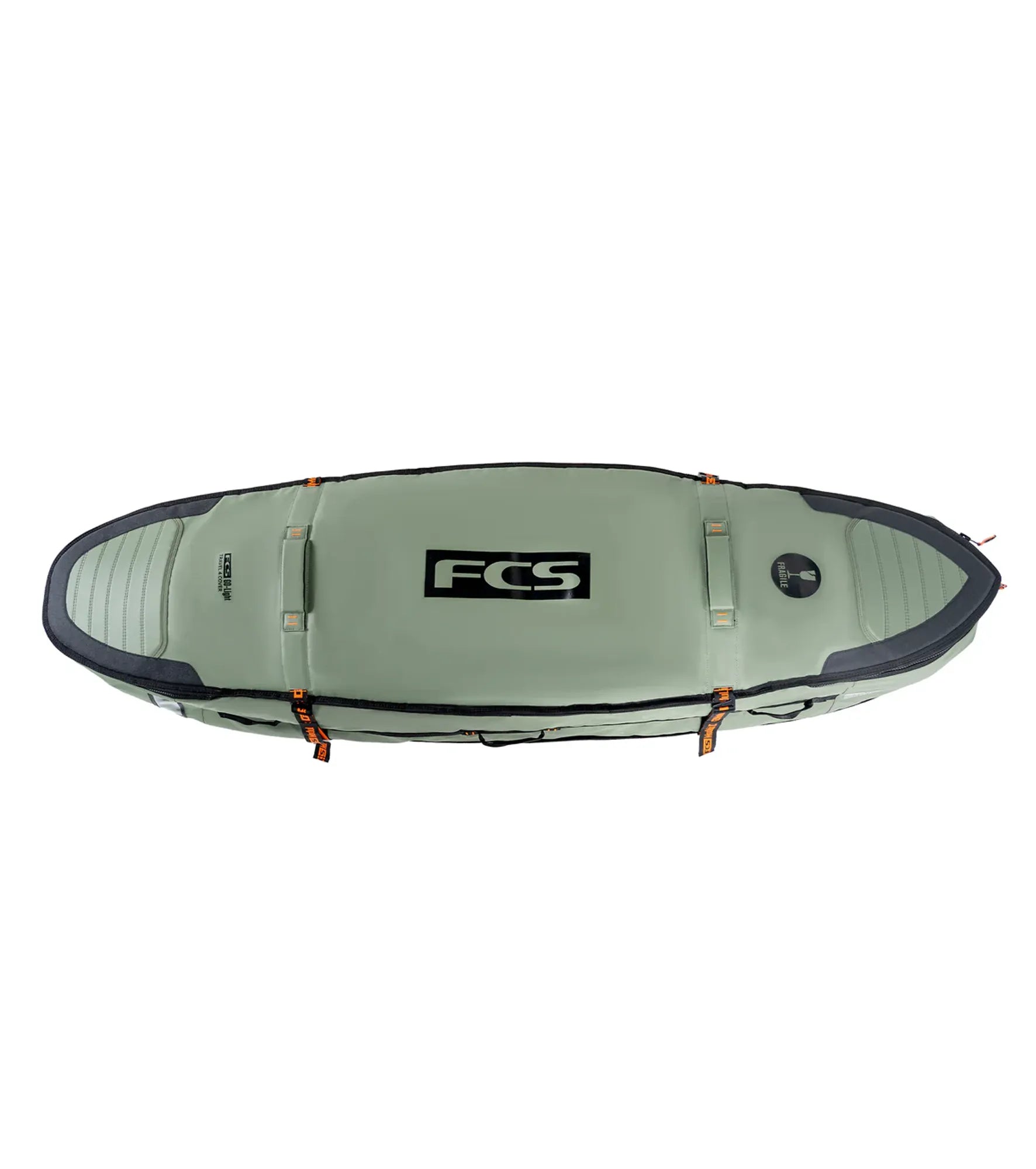 FCS Travel 3 Wheelie Shortboard / Fish Board Bag GO-Light