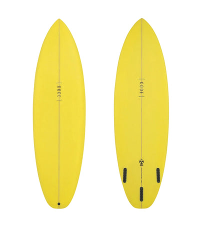 Code Daily Driver PU - Futures - 3 Fin - Yellow