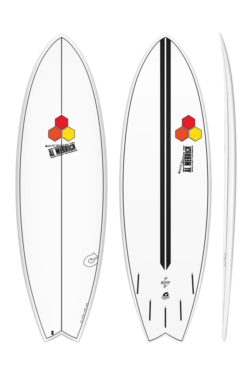 Channel Islands Pod Mod - Al Merrick - X-Lite - Futures - 5 Fin - Mid-Length