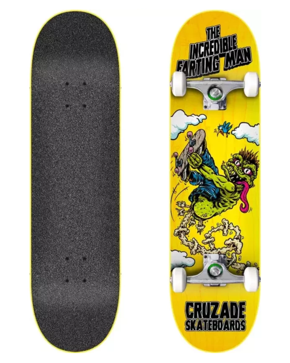 The Incredible Farting Man 8.25" Skateboard Complete