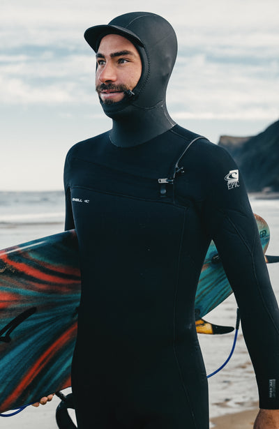 Epic 6/4mm Chest Zip Hooded Heren Wetsuit