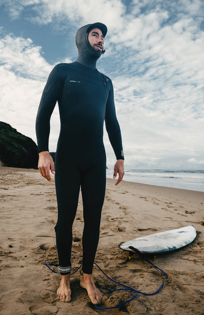 Epic 6/4mm Chest Zip Hooded Heren Wetsuit