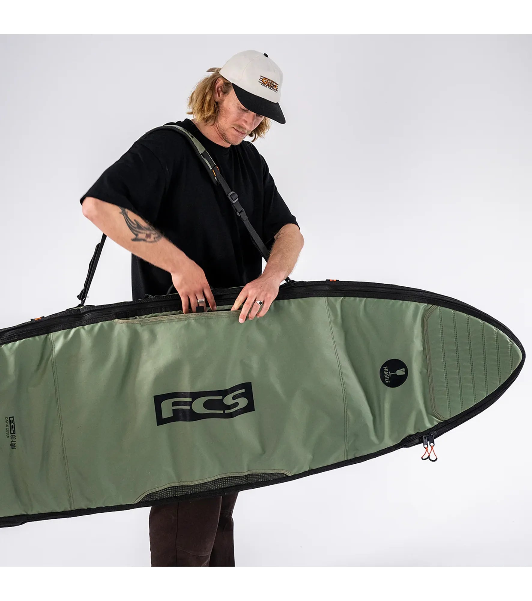 FCS Day-X Mid-Length Board Bag GO-Light