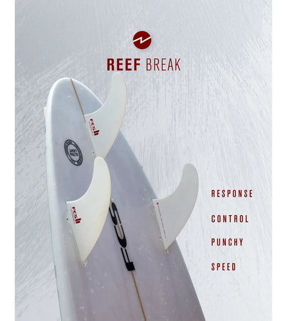 FCS II Accelerator Performance Core Thruster Fins - White Edition