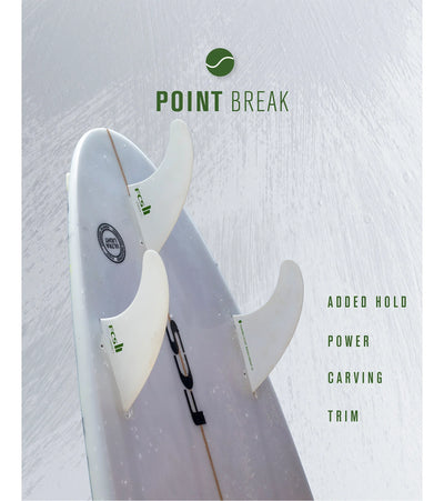 FCS II Carver Performance Core Thruster Fins - White Edition
