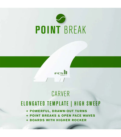 FCS II Accelerator Performance Core Thruster Fins - White Edition