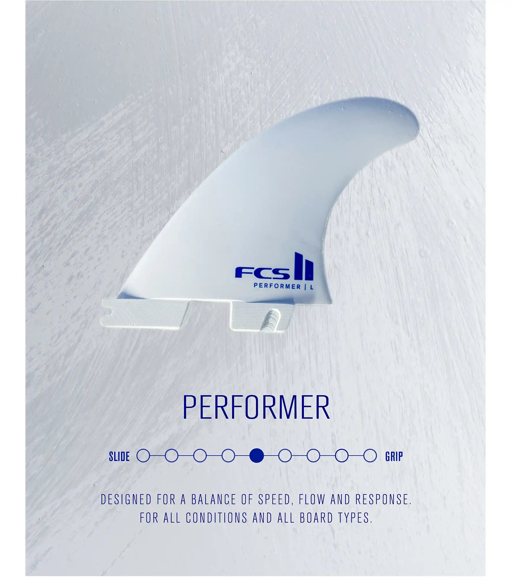 FCS II Performer Performance Core Thruster Finnen - White Edition