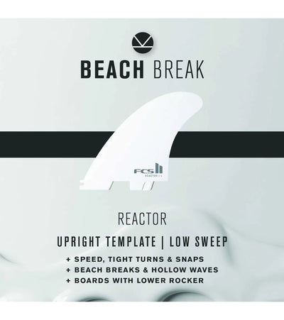 FCS II Accelerator Performance Core Thruster Fins - White Edition