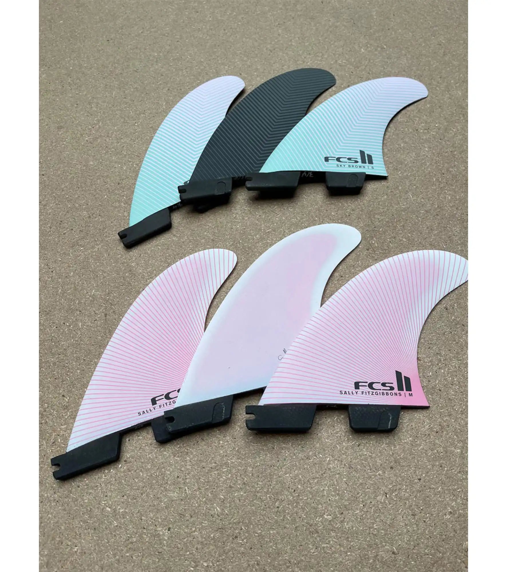 FCS II Sky Brown Performance Core Thruster Fins